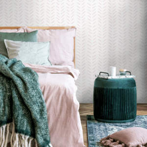 Soft Blush Herringbone